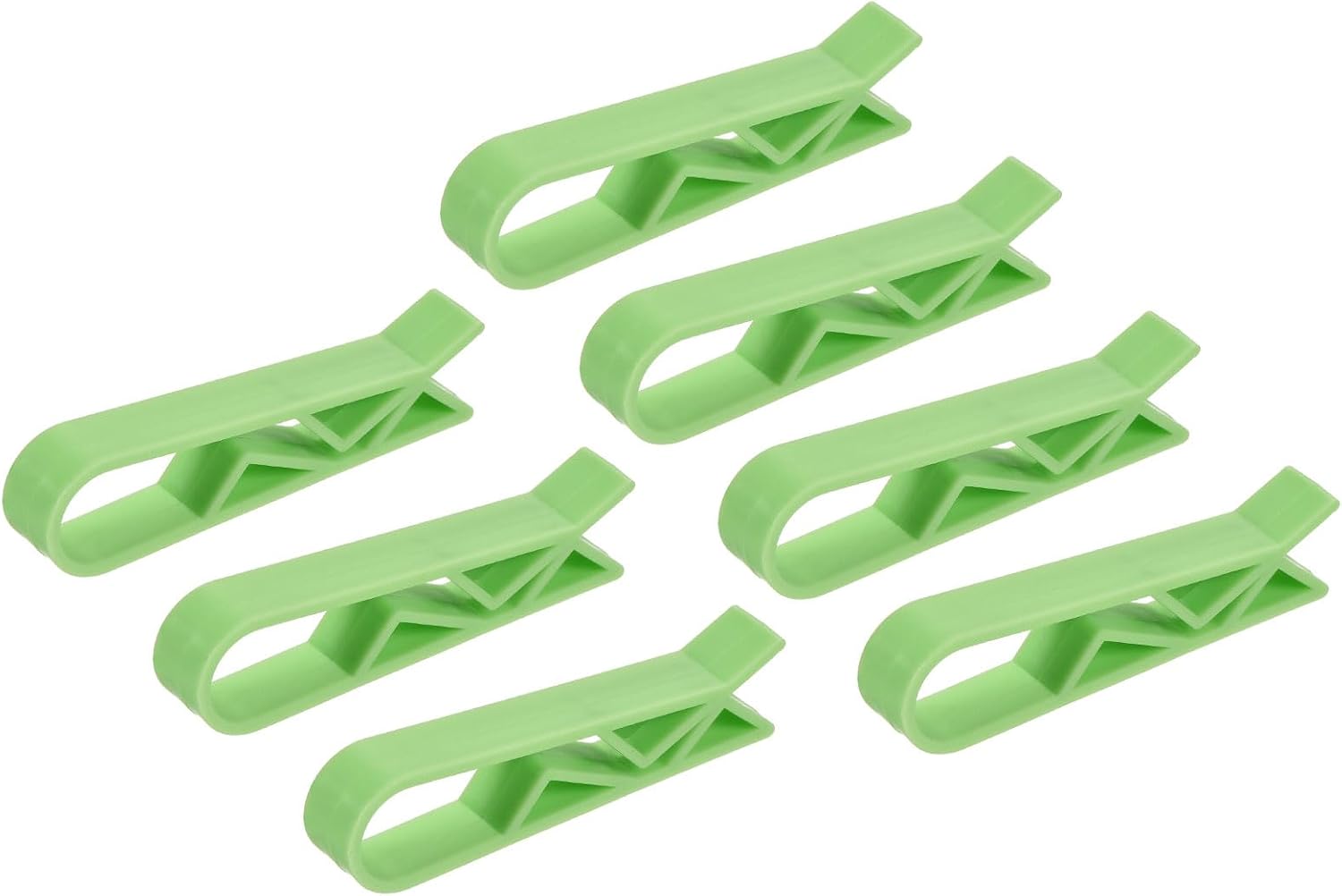 MECCANIXITY Garbage Bin Clip Kitchen Trash Can Waste Basket Garbage Bin Clamp Non-Slip Clip Clamp Green, Pack of 12