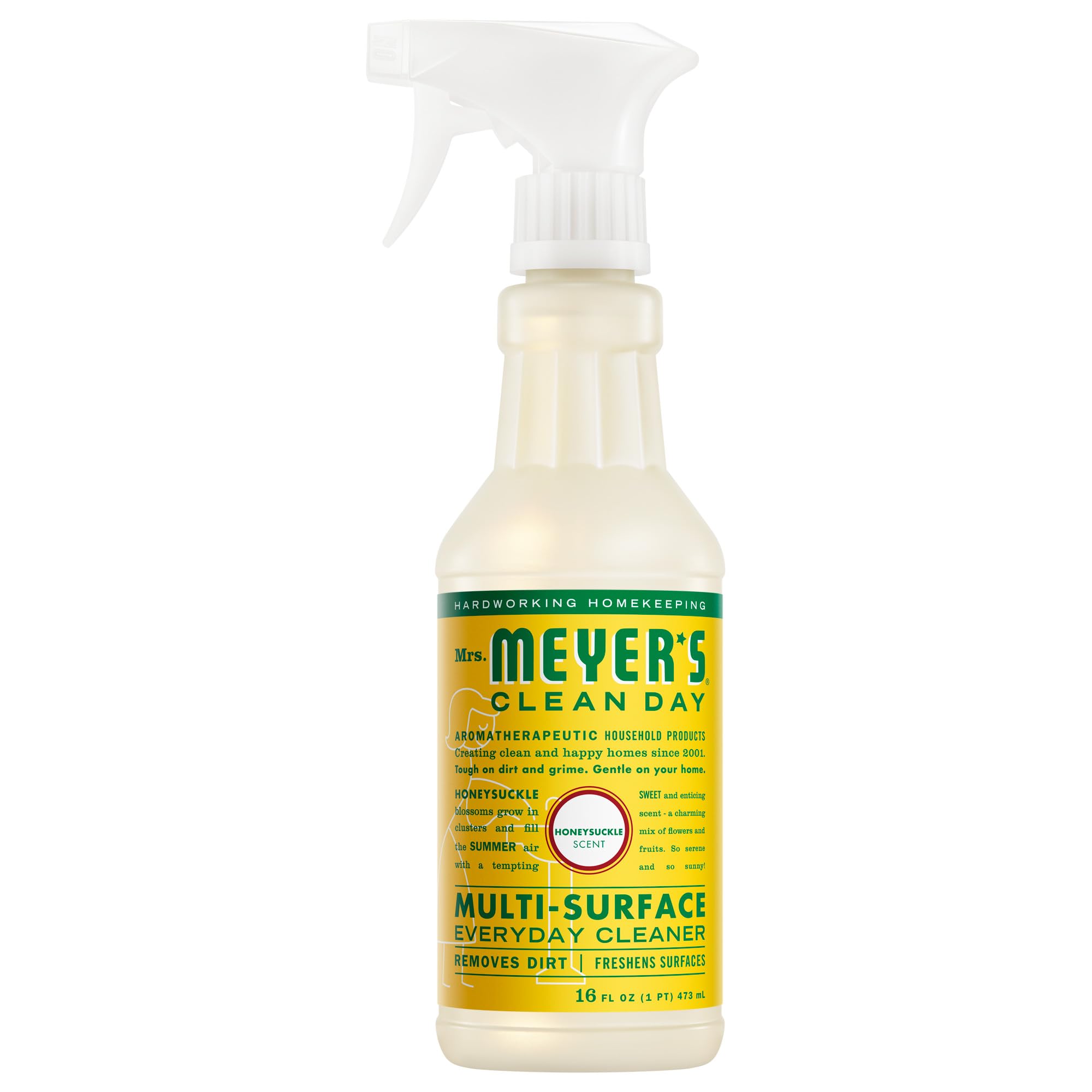 SC Johnson Mrs. Meyer's Multi-Surface Everyday Cleaner Honeysuckle 16 Fluid Ounce