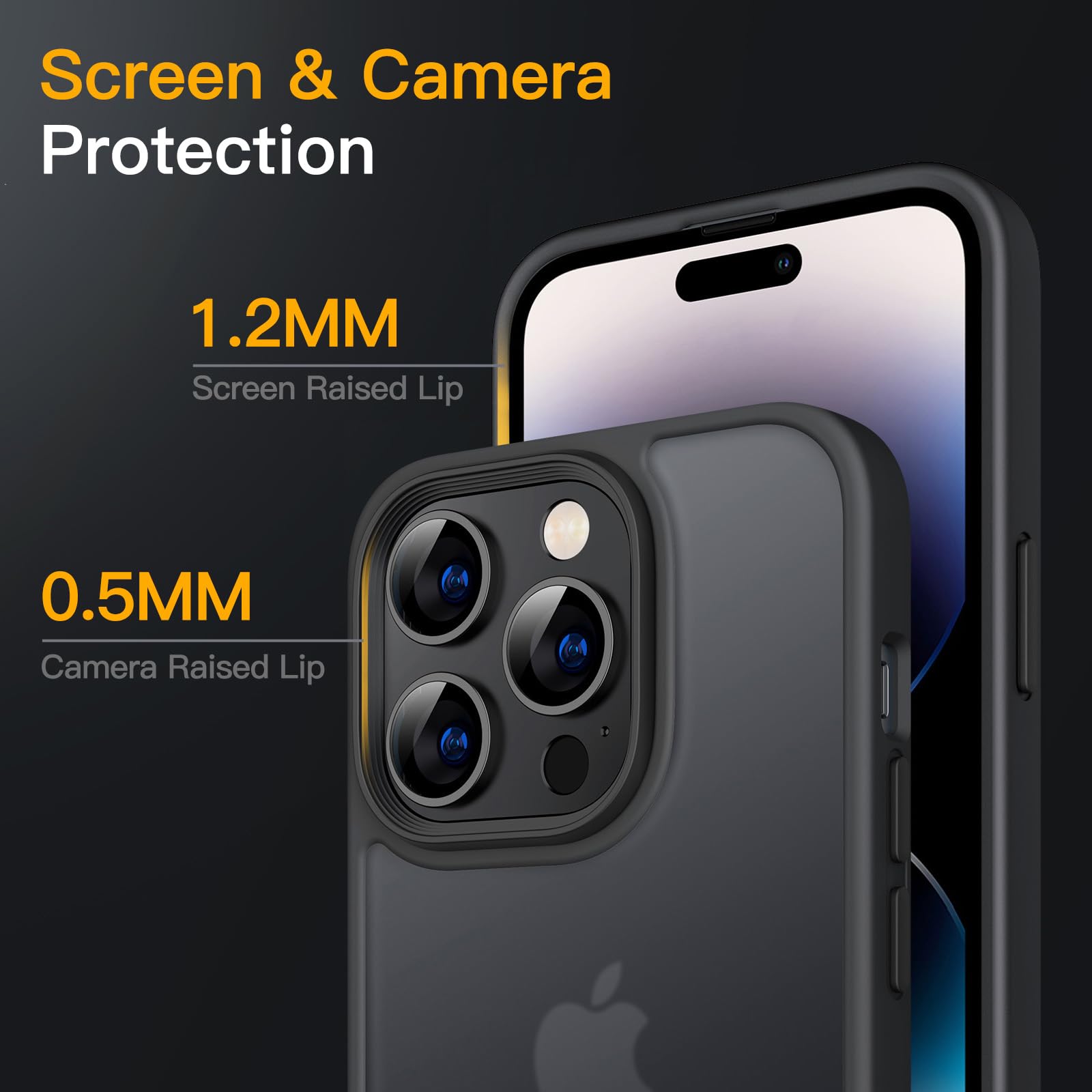 iPhone 14 Pro 6.1インチ用 頑丈なミリタリーカバー Amazon.co.jp: JETech マットケース iPhone 14 Pro 6.1インチ用