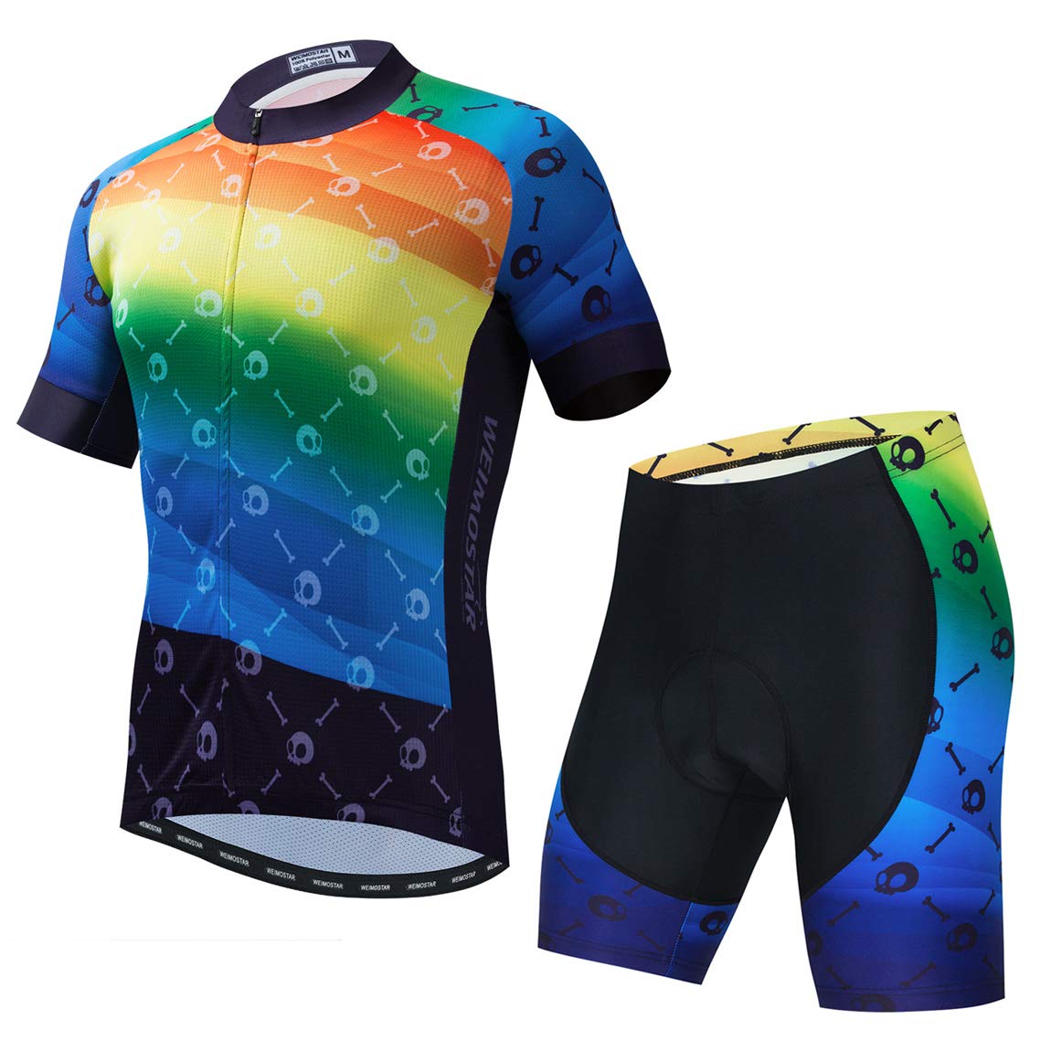 Radtrikot-Set für Herren, atmungsaktiv, Fahrradanzug, Mountainbike-Kleidung, MTB-Trikot, schnell trocknend