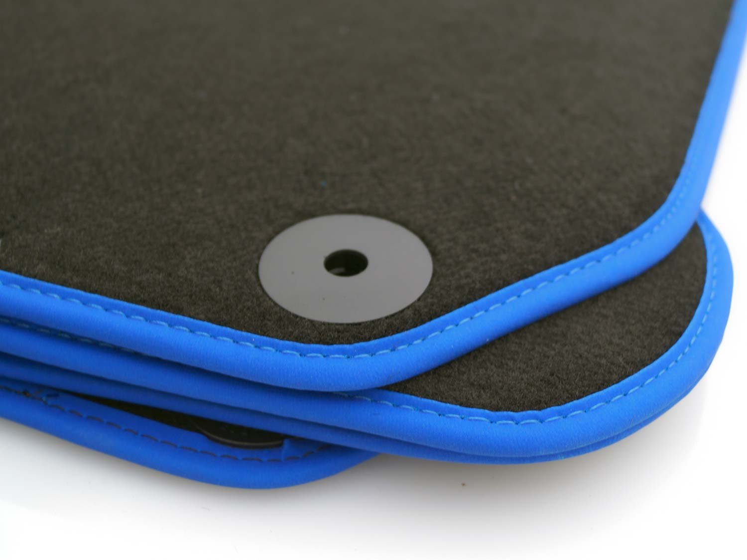 Tapis de sol en velours pour Golf 4 IV, 4 pièces, couleur bleu nabuk noir