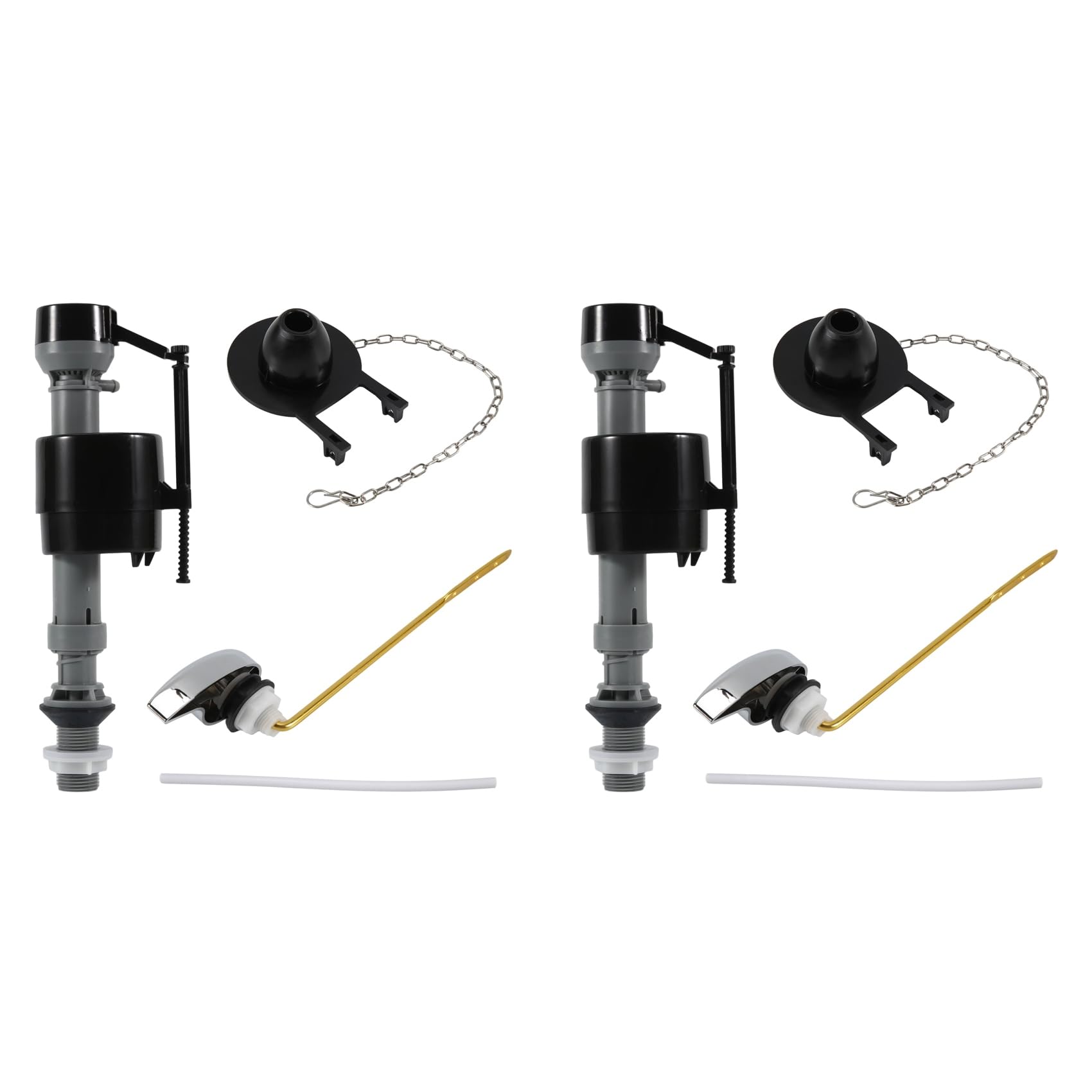 Hndhbfgrt As Shown 2X Universal Toilet Flusher Replacement Kit Toilet Flush Flapper Repair Kit Include Toilet Fill Valve Flapper Handle