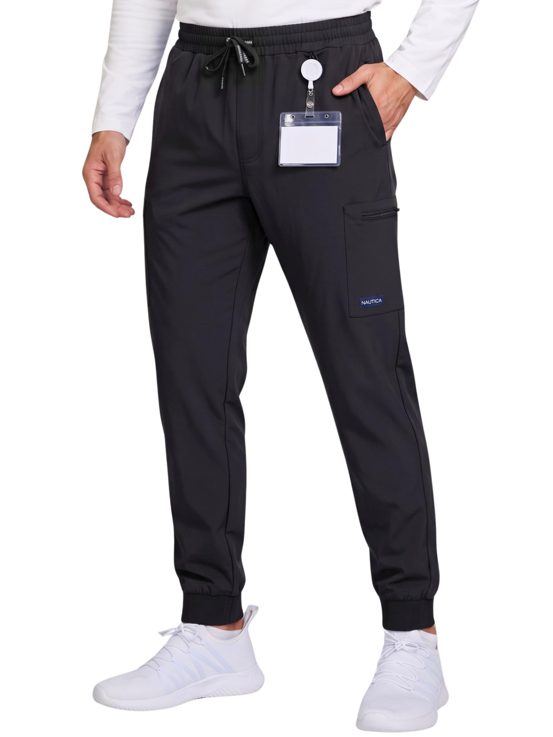 Scrub Pants for Men - Relaxed Fit, Stretch Medical Joggers