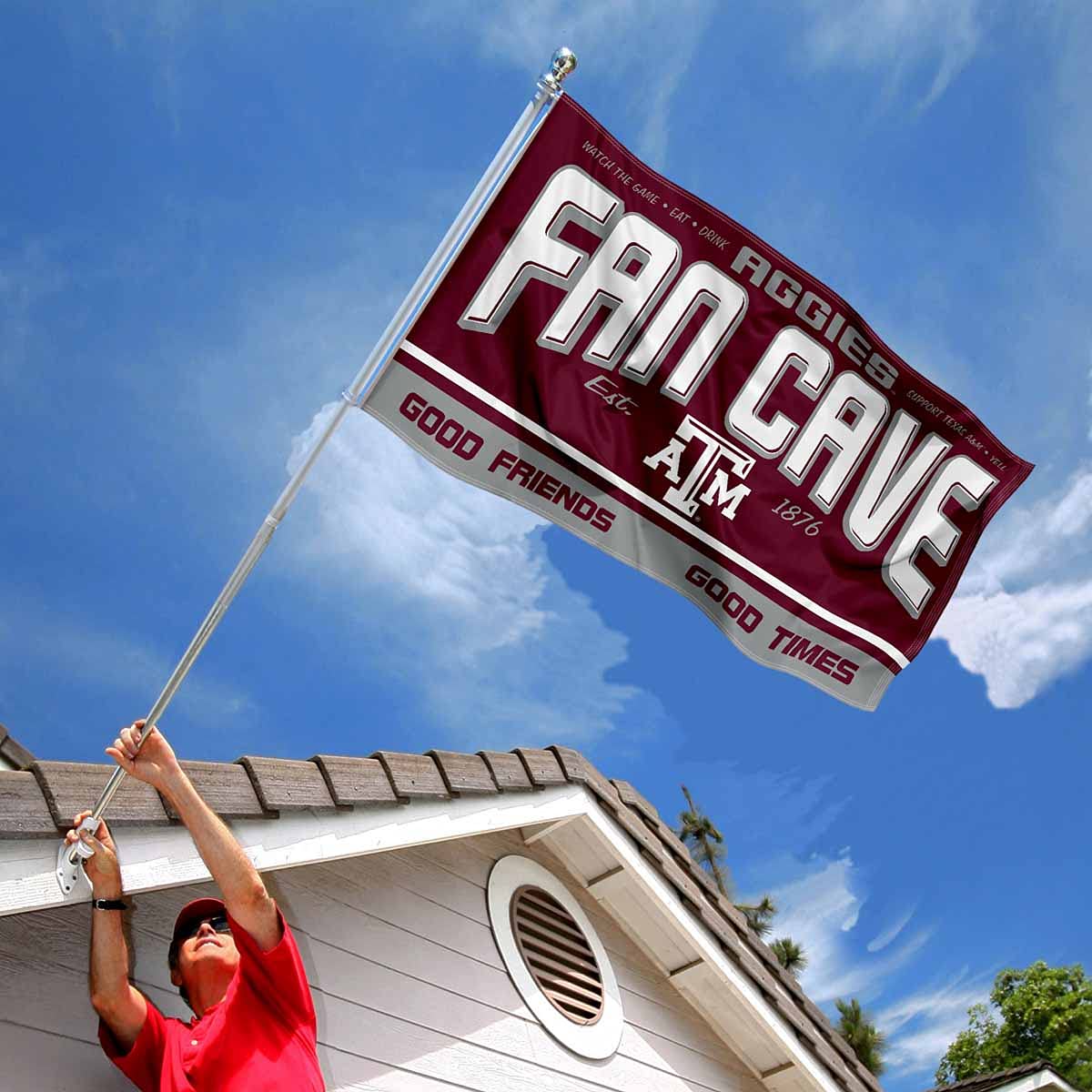 Amazon.co.jp: Texas A&M アギーズ ファンマン 洞窟バナー 旗 : DIY