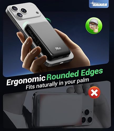 Miniatura 5 de Cargador portátil magnético, banco de energía inalámbrico con carga rápida USB-C de 20 W