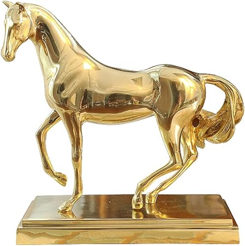 SHUTING2020 Chinese feng Shui Statue Sculpture Copper Horse Decoration Study Room Living Room Desktop Decoration Decoration Modern Light Luxury Gift