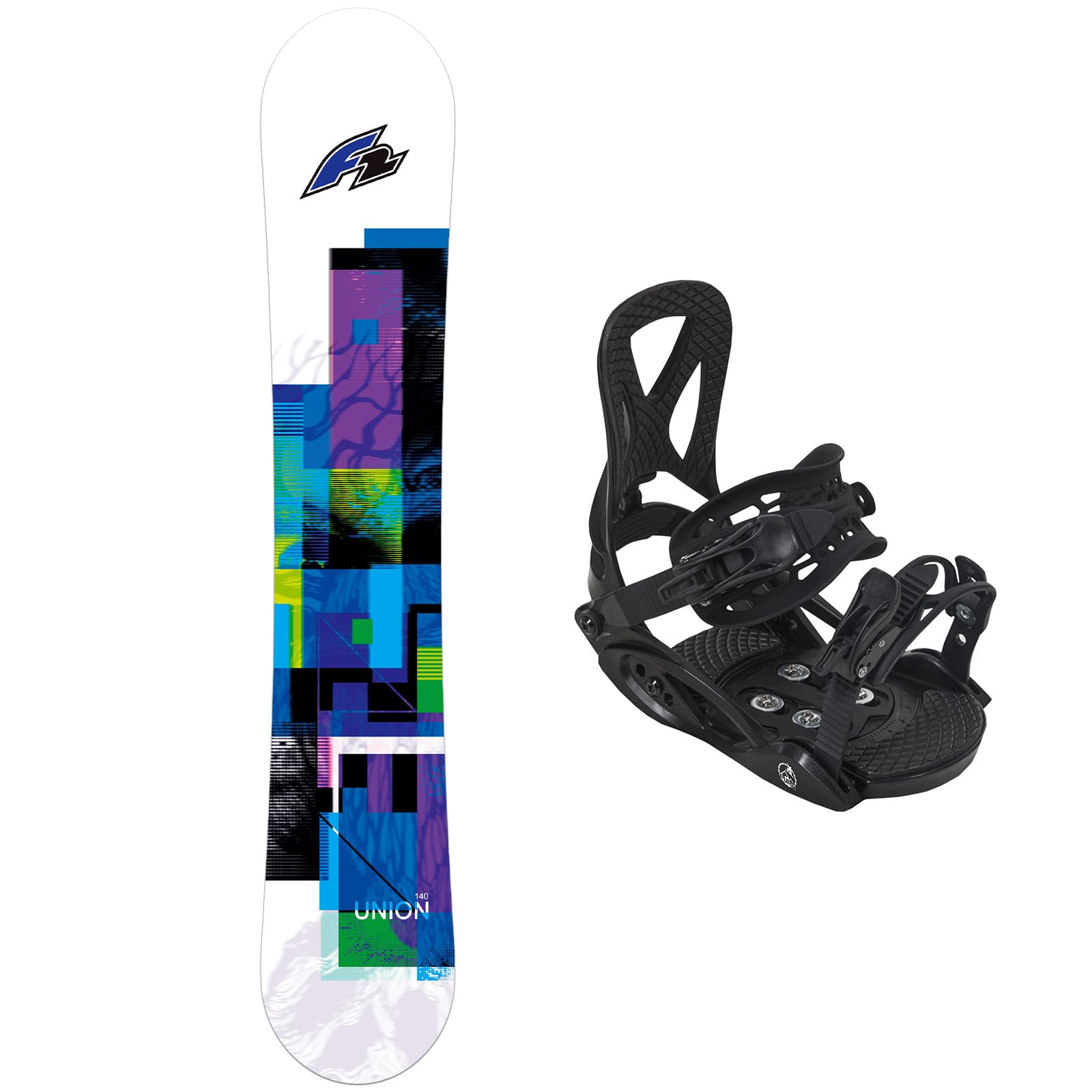 F2 Set Junior Snowboard Union 135cm mit Eco Pure Bindung