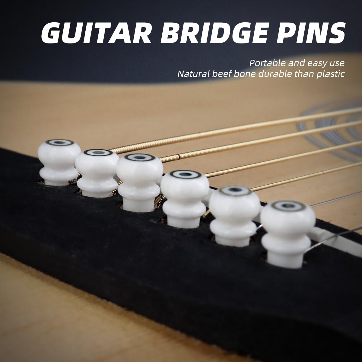 John Pearse Camel Bone Bridge Pins 5個セット John Pearse Camel