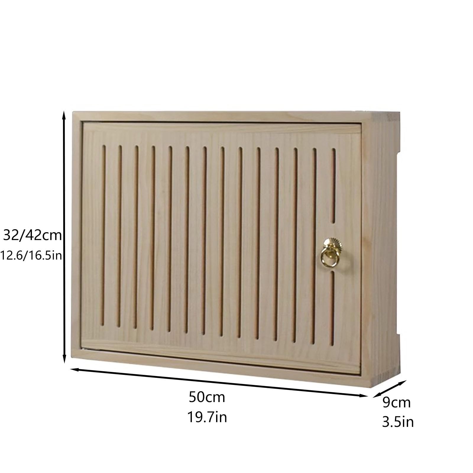Générique Étagère de Rangement Murale élégante pour routeur et boîtier Wi-FI - Solution de Gestion des câbles pour la Maison et Le Bureau, 50 x 9 x 42 cm, Design épuré et Moderne.