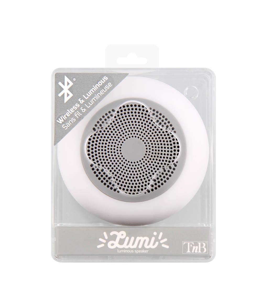 Głośnik T'nB Lumi z Bluetooth i wbudowanym czytnikiem kart microSD, szary