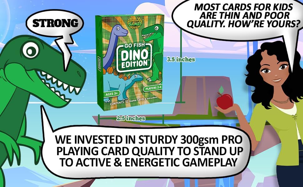 Miniatura 2 de Wreathy Games - Paquetes de juegos (Go Fish Dino Edition y tiempo para... Dino Fun! Coloring & Activity Book Bundle)