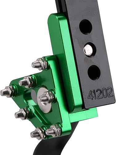 Miniatura 7 de JFG RACING Palanca de pedal de freno trasero plegable para motocicleta CNC para KLX 110 KLX110 2010-2020 Pit Dirt Bike Verde