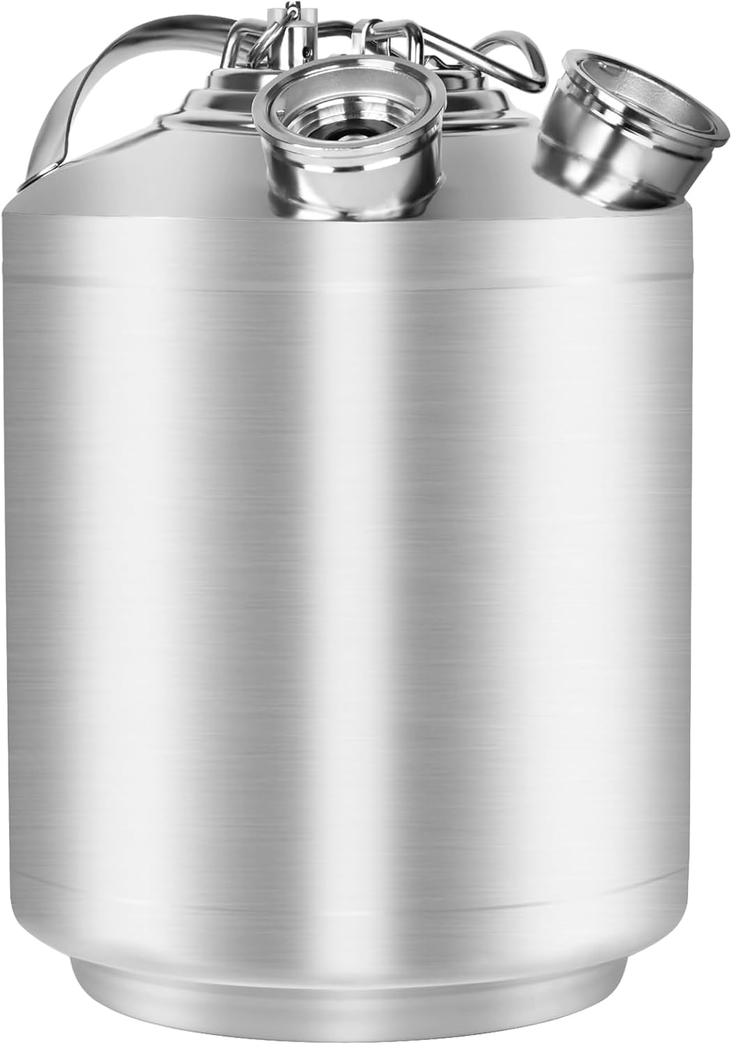 2.5 Gallon 10L Cleaning Keg Stainless Steel Beer Line Cleaner with 2D Coupler Keg Line Cleaning Kit Cleaning Keg for Beer Line Cleaning