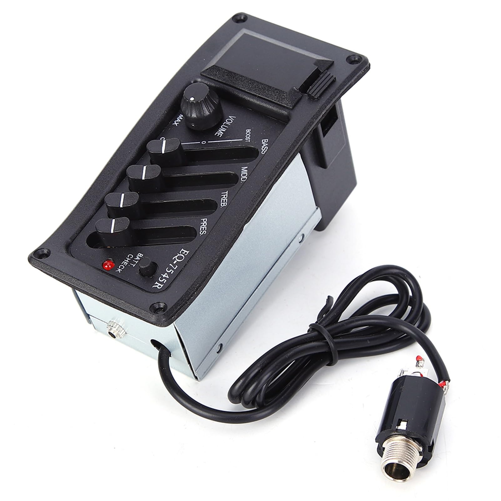 3 Band EQ Preamp Piezo Pickup for Acoustic Guitar Bass Mid Treble Control Acoustic Electric Preamp System