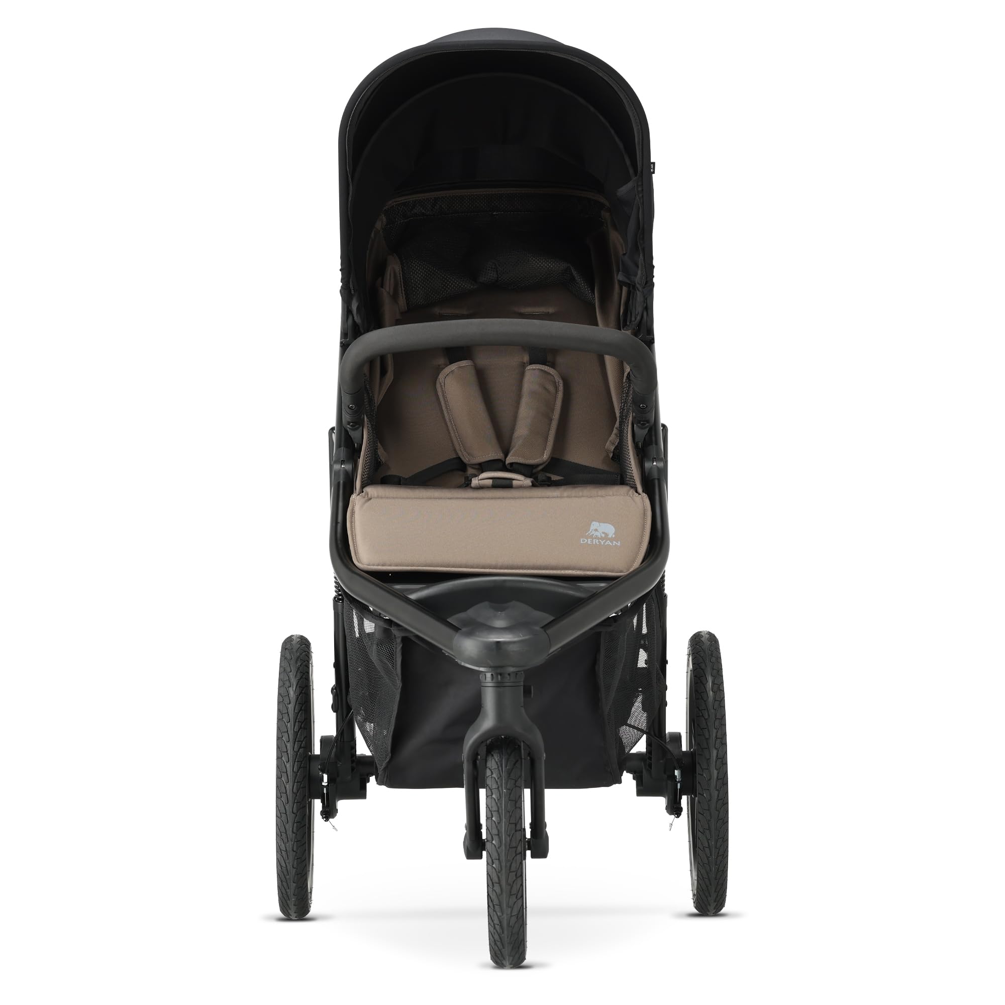 Deryan Bolt Jogger Passeggino combinato per ogni terreno – Pieghevole e portatile – Passeggino per jogging a partire dai 6 mesi (Hazel)