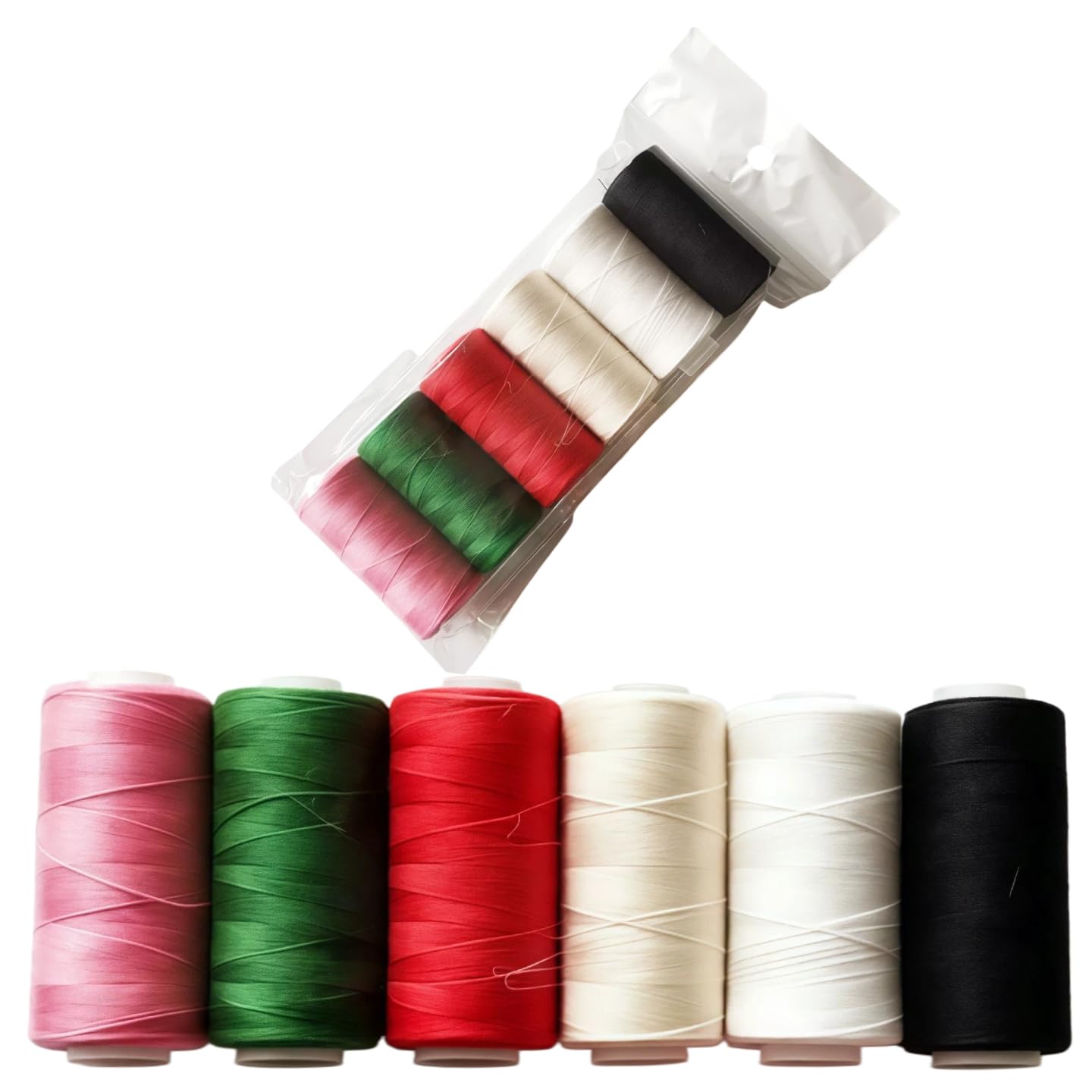 Fiozroor 6 Colors All Purpose Polyester Sewing Thread Kit 450 Yards
