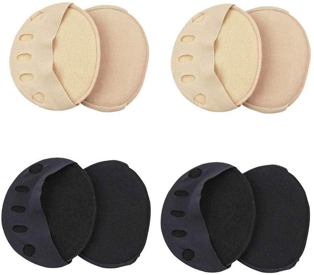 ZLCCNon-Slip Correcting Toe Socks, Forefoot Padding, Invisible Toe Socks, Non-Slip Toe Socks, Relief from Pain and Decompression - Beige - One size