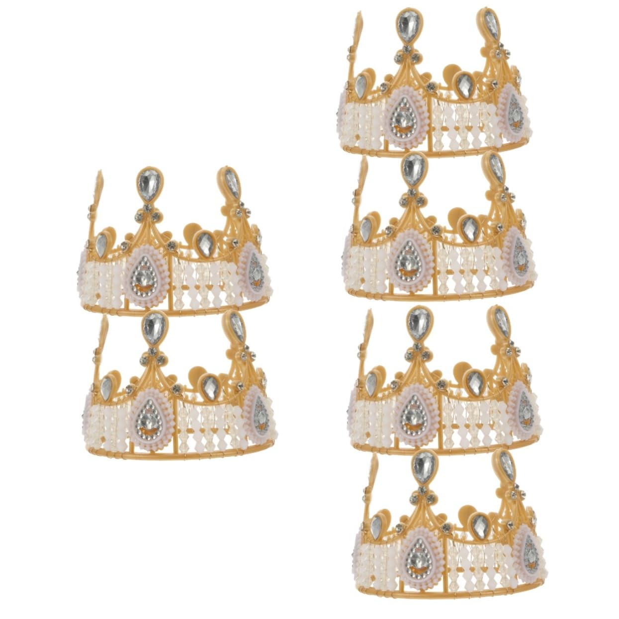 TOYANDONA 6stücke Fein Rhinestone Krone Tortenaufsatz Glitzernde Tortendeko Für Geburtstagsfeiern Und Desserts Aus Stabilem Für Erwachsenenpartys