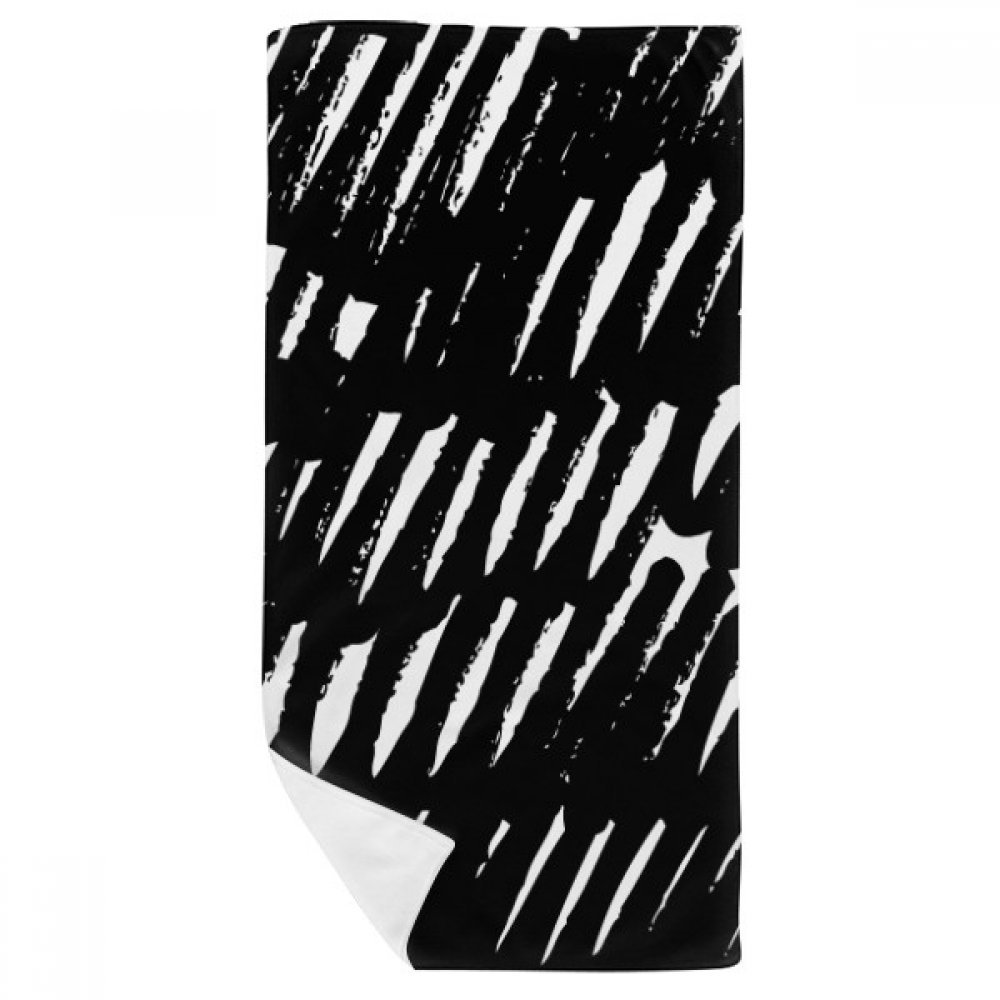 Gant de toilette doux style brushwork et courbe irrégulière, serviette de bain de qualité