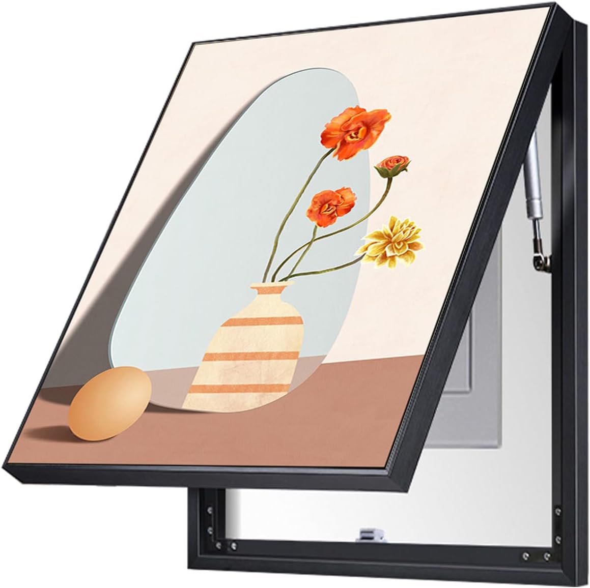 Electric Meter Box Decoration, Distribution Box Decorative Painting, Vertical Painting,Electric Box Cover Painting,Decoration,with Hydraulic Rod Supports