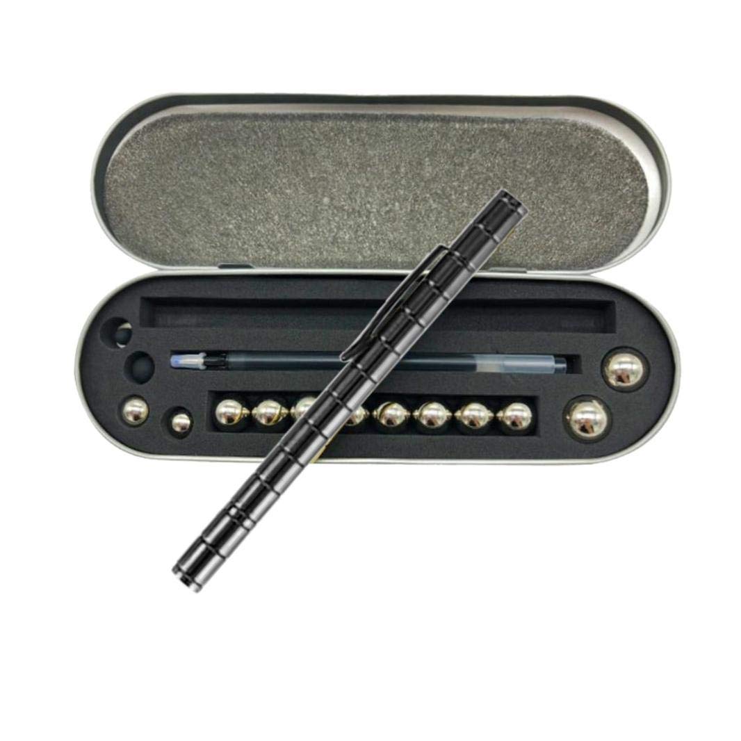 Bovkae Magnet Gel Pen Toy Pen Magnetic Building Toys Decompression Fidget Toy for Adult and Children Stress Relief Office Product (D)