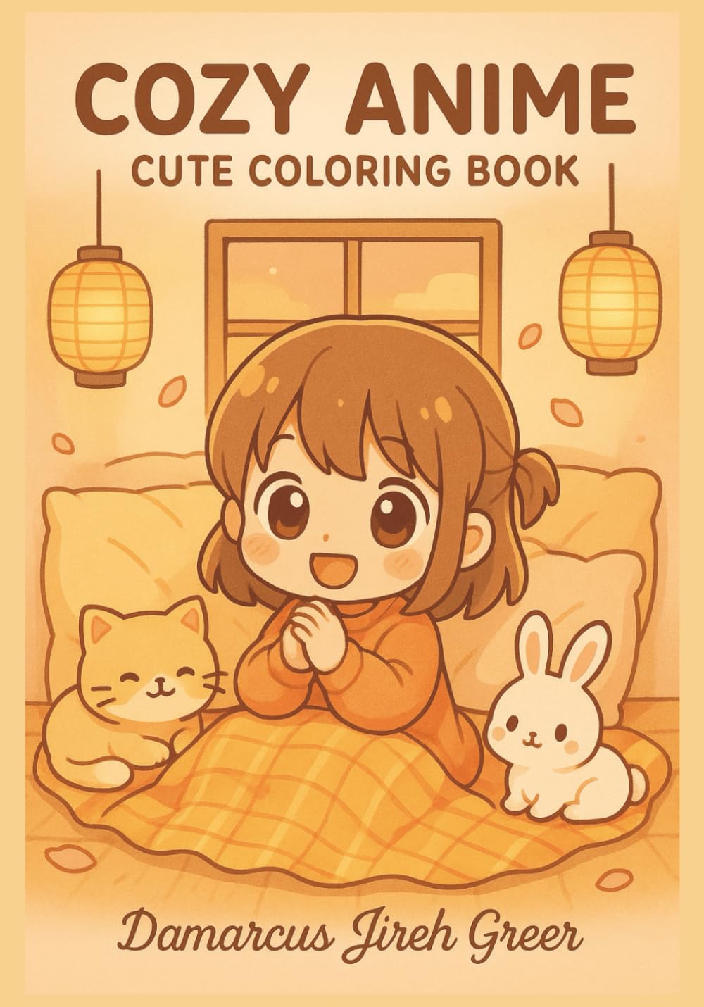 Cozy Anime Coloring Book: Cute Kawaii Scenes for Kids & Adults