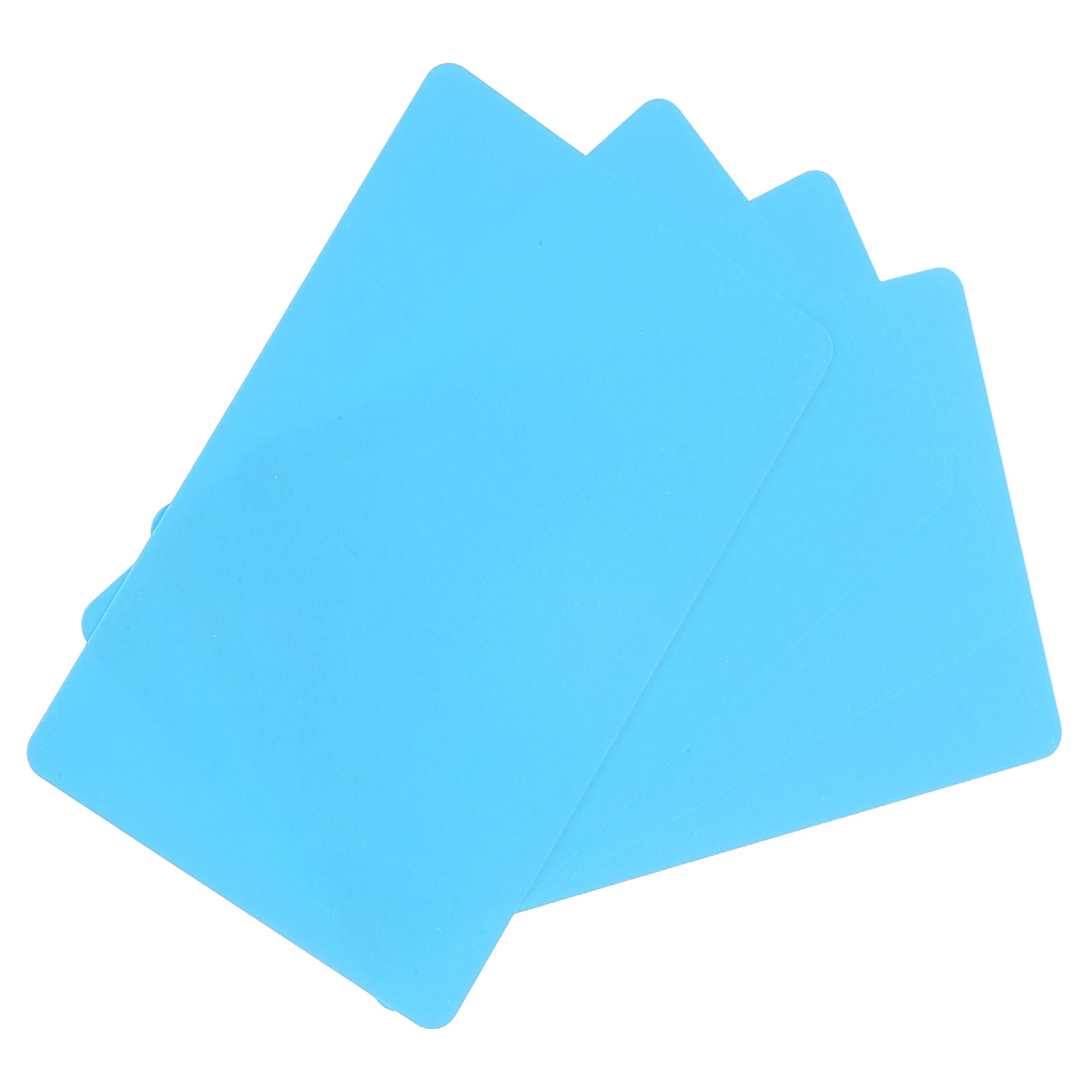 sourcing map 40 Pack Blank PVC Cards 20mil ID Blank Credit Cards Waterproof & Double Sided Printing for ID Badge Printer, Graphics Light Blue