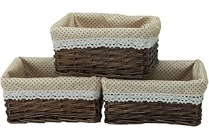 Small Wicker Basket with Liner