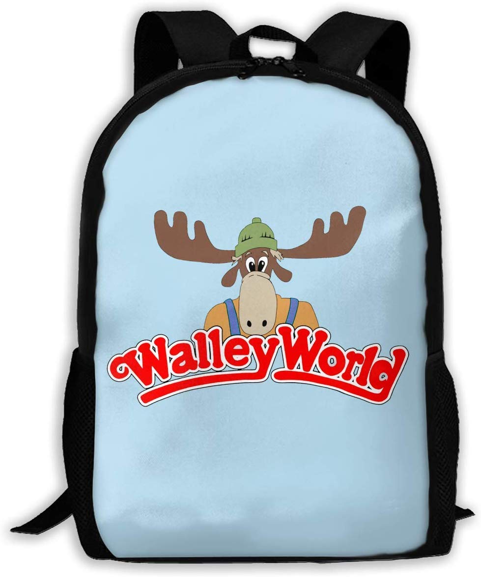 TTmom Unisex Bookbag Wally World Unisex Backpack Shoulder Bag School Backpack Travel Bags Laptop Backpack