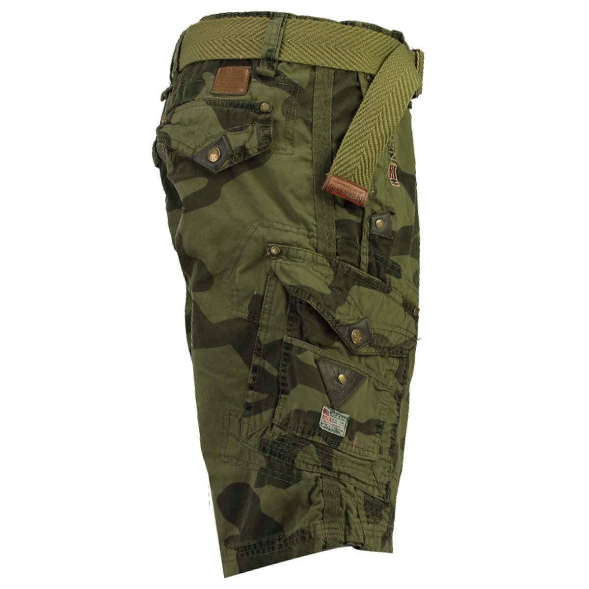 Geographical Norway Herren Perle Bermuda - CAMO Mastic - XL