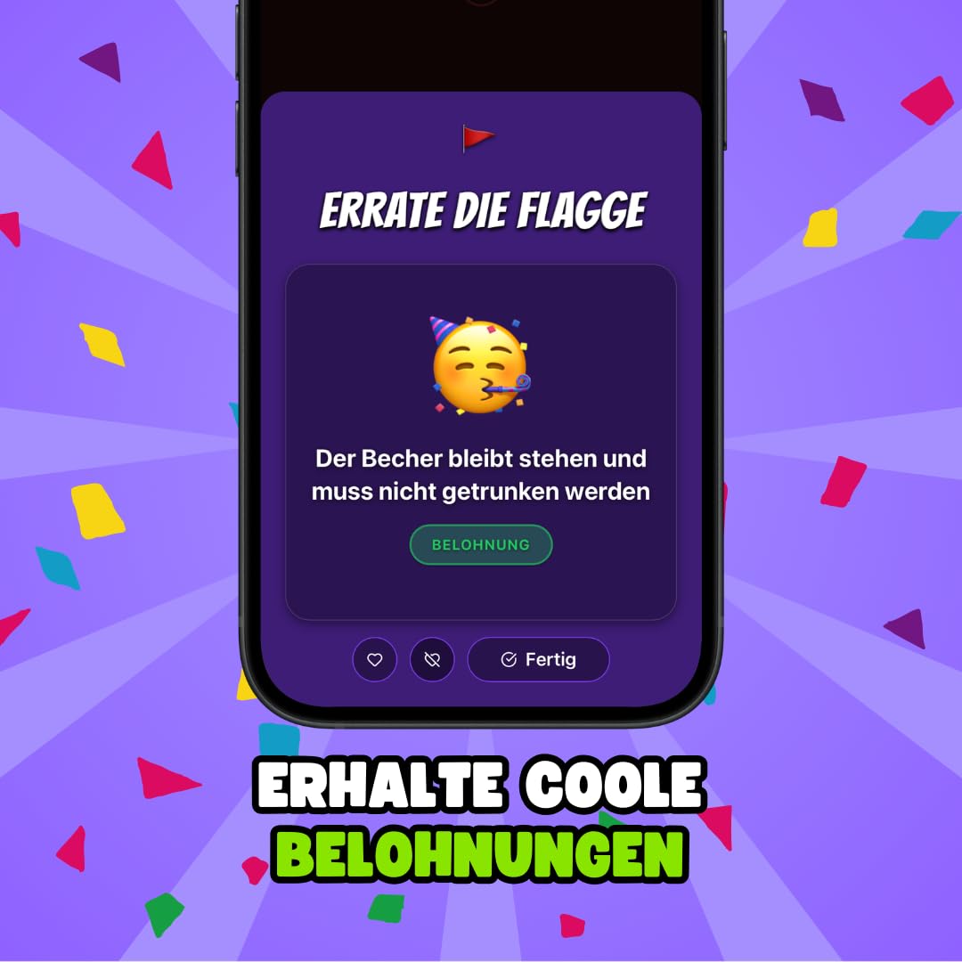 Beer Pong con aplicación y 3.000 tareas divertidas - 22 vasos de plástico duro reutilizables fabricados en Alemania - El regalo de cumpleaños más genial - Juego de beber [negro/rosa]