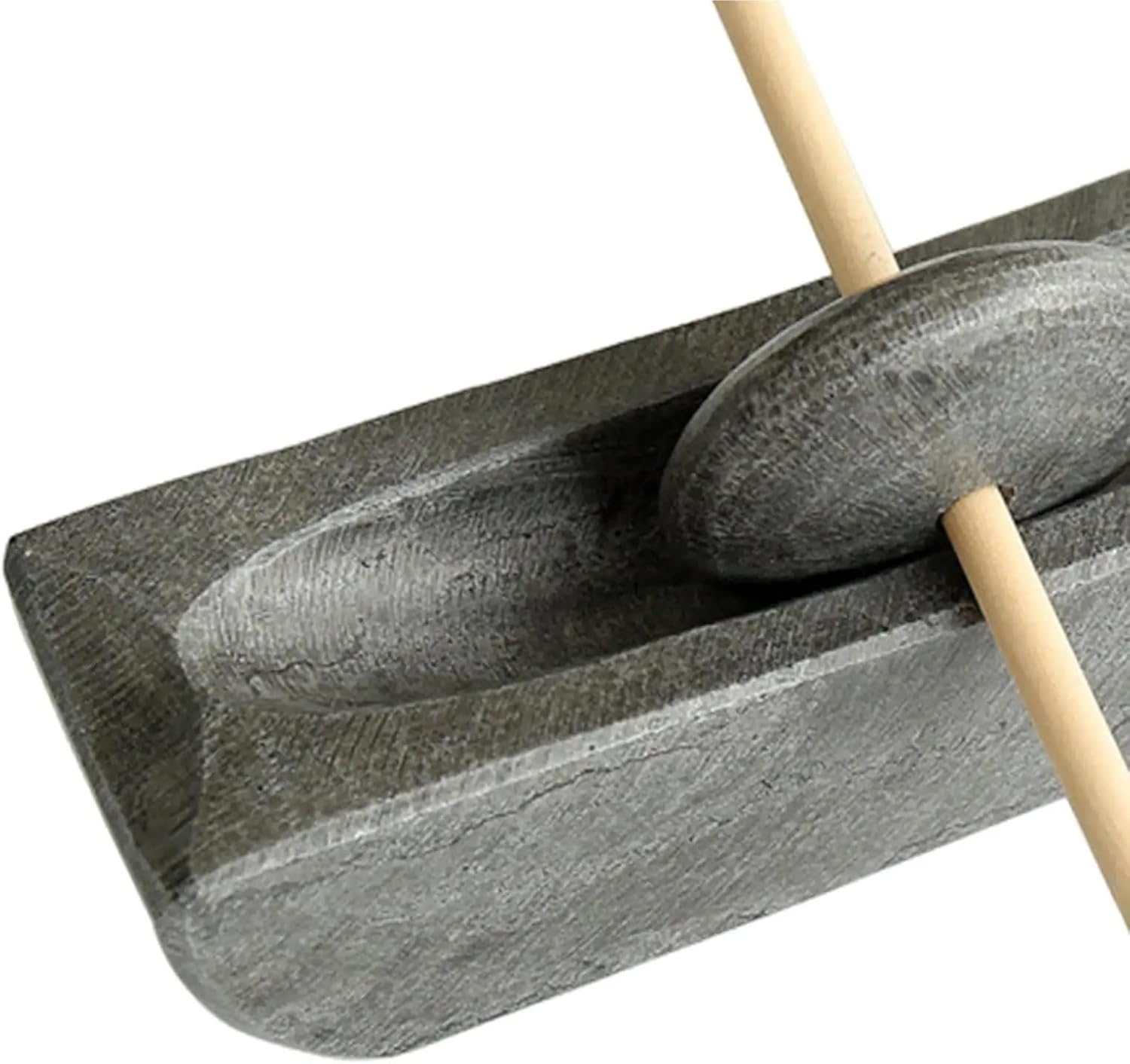 Stone Mortar and Pestle Set Grinding Bowl for Tea Leaves Coffee Beans Spices Garlic Ginger Kitchen Tool