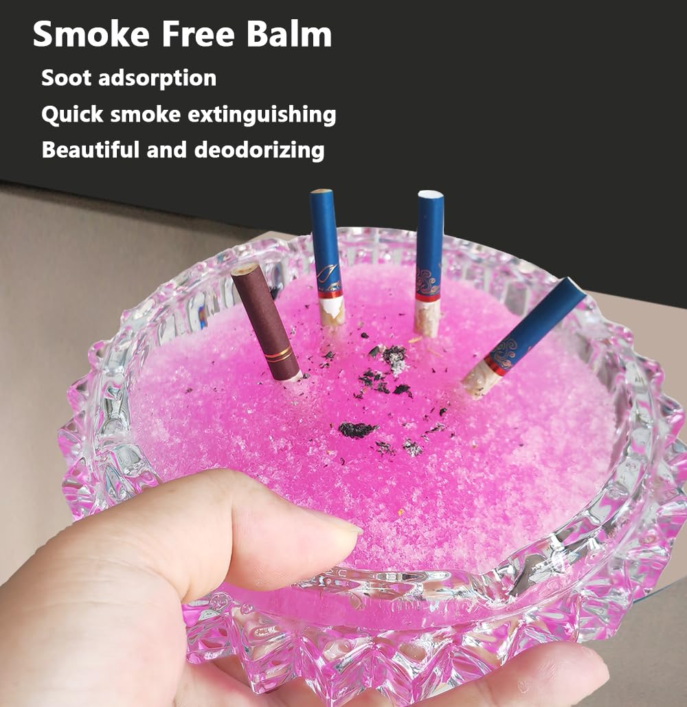 Cendrier magique sans fumée pour intérieur/extérieur - Sable (130,1 g) - Cendrier sans fumée pour cigarettes - Extincteur rapide et éliminateur d'odeurs - Empêche la fumée secondaire, la suie et les