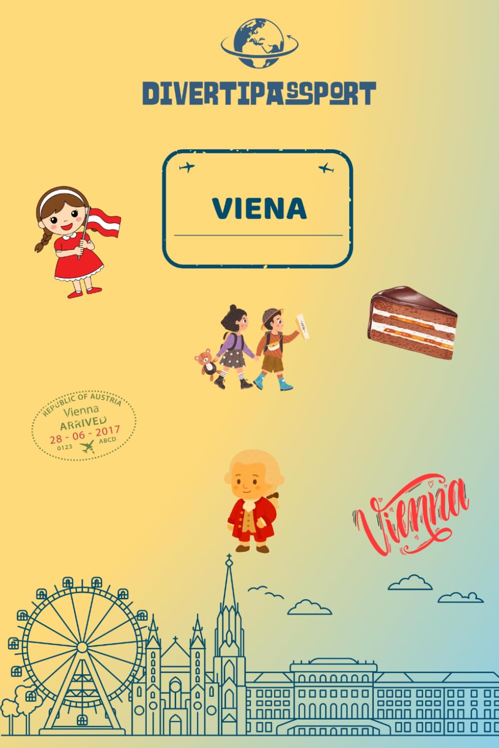 Divertipassport Viena: Pasaporte infantil para viajar y disfrutar en familia.