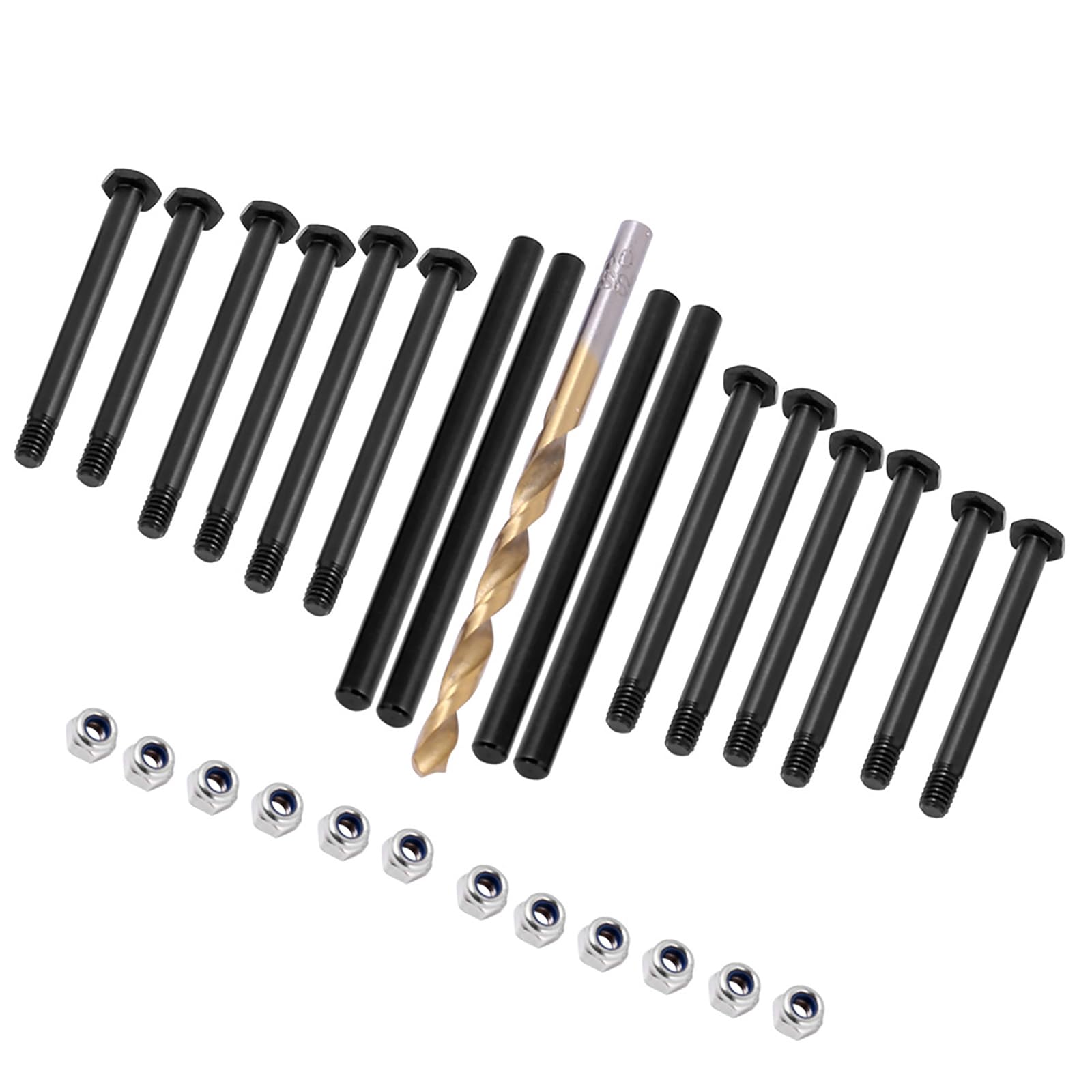 CHICHIYANG Przednie tylne zawieszenie kołki nakrętki wiertła RC części do modernizacji samochodu odpowiednie do TRAXXAS 1/10 4WD MAXX MONSTER TRUCK 89076-4