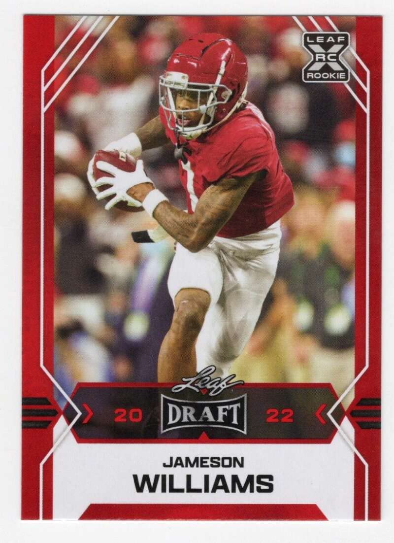 JAMESON WILLIAMS RC 2022 Leaf Draft Retail Blaster Red #8 NM+-MT+ NFL Football XRC ROOKIE