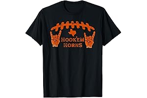 Unleash Your Longhorn Spirit with the Captivating Hook'em Horns Football Laces and Texas Map T-Shirt
