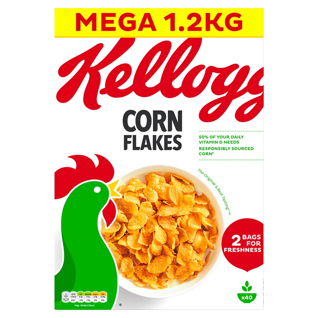 Kellogg's Corn Flakes Cereal, 1.2kg