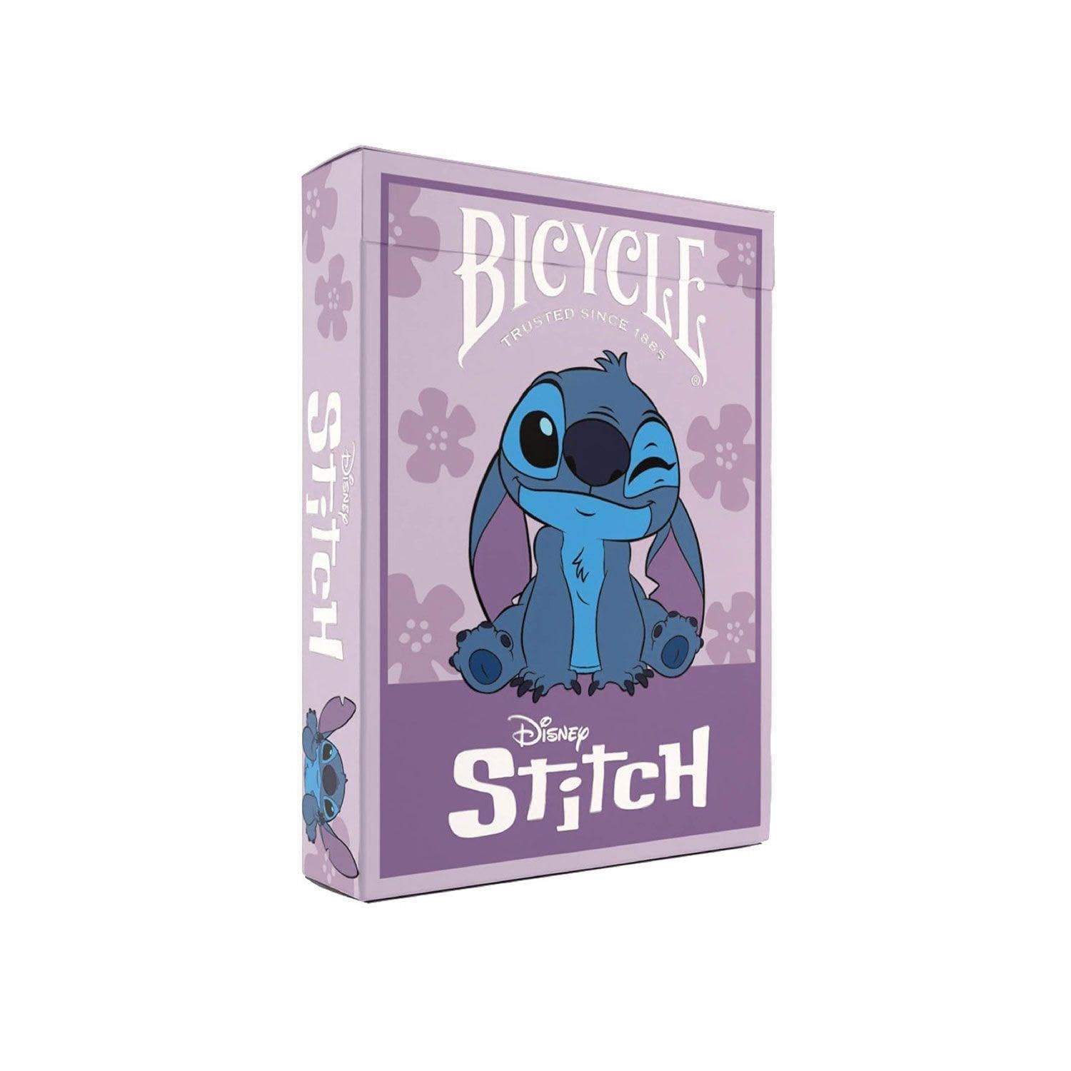 Disney Stitch Inspired Playing Cards by Bicycle Official Disney Deck with Embossed Tuck | Custom Stitch & Angel Artwork | Magic, Cardistry & Collecting | Ages 6+