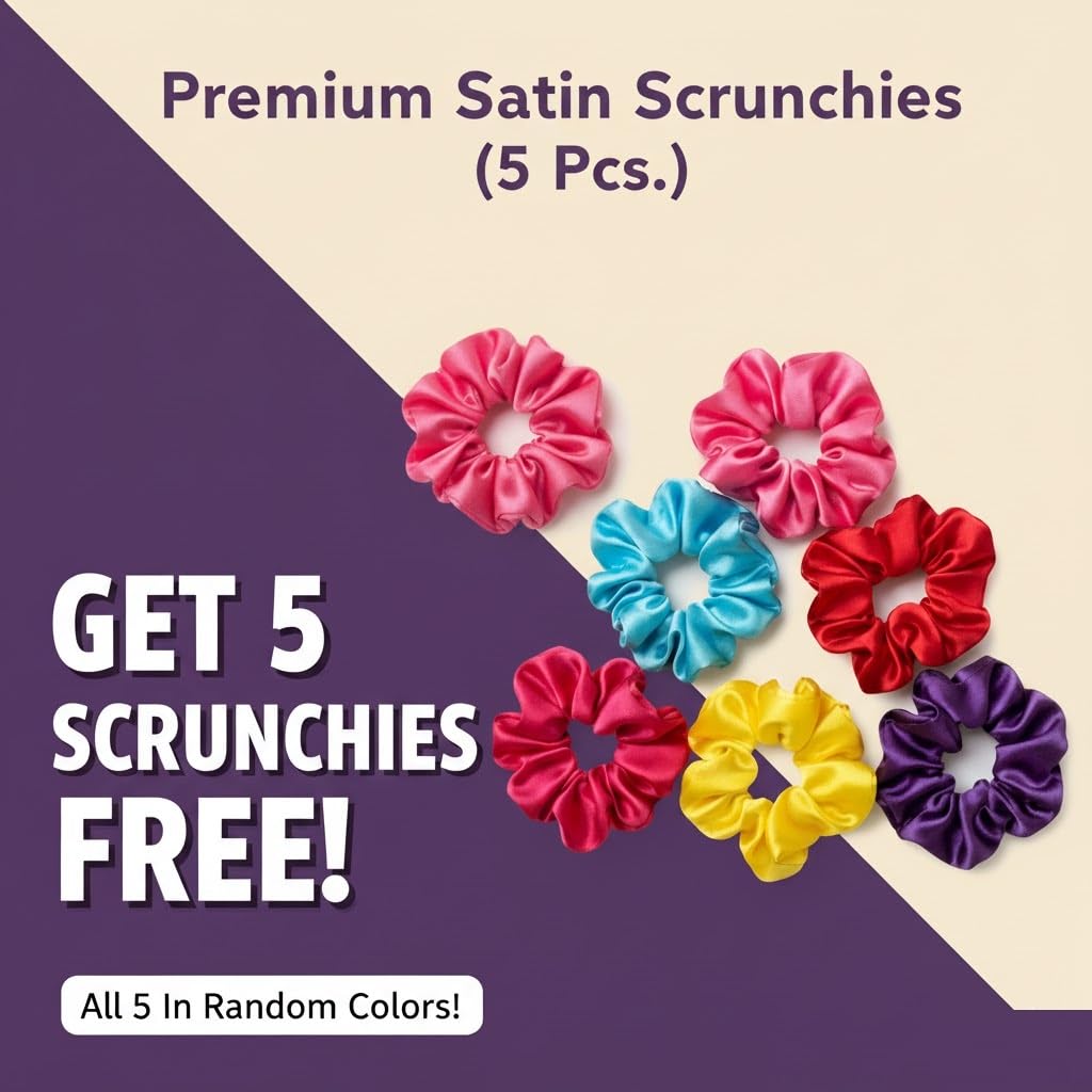 Satin Pillowcase - Hair & Skin Protection + Scrunchies -2 Satin Pillowcase - Hair & Skin Protection + Scrunchies -2
