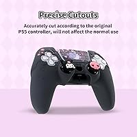Vista 3 de Silicone PS5 Controller Cover Skin Set,Anti-Slip Soft Protective Case for PS5 Wireless Controller with 2 Thumb Grip Caps and 1 Sticker
