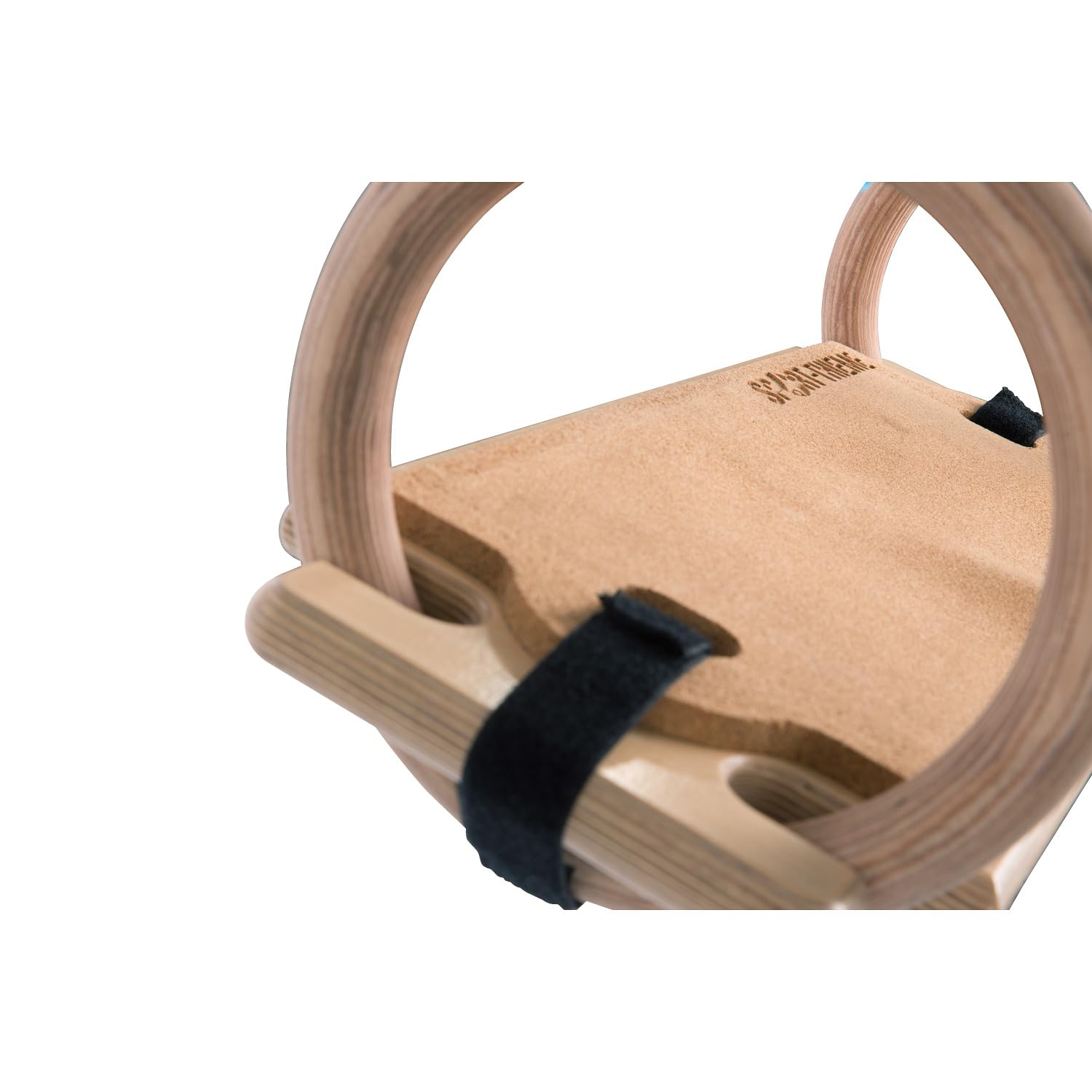 Sport-Thieme Schaukelbrett | Für Turnringe bis 28 mm | Schnelle Montage mit Klettbändern | 1 Brett | Natur | Holz aus nachhaltiger Bewirtschaftung | 60x20 cm | 2 kg