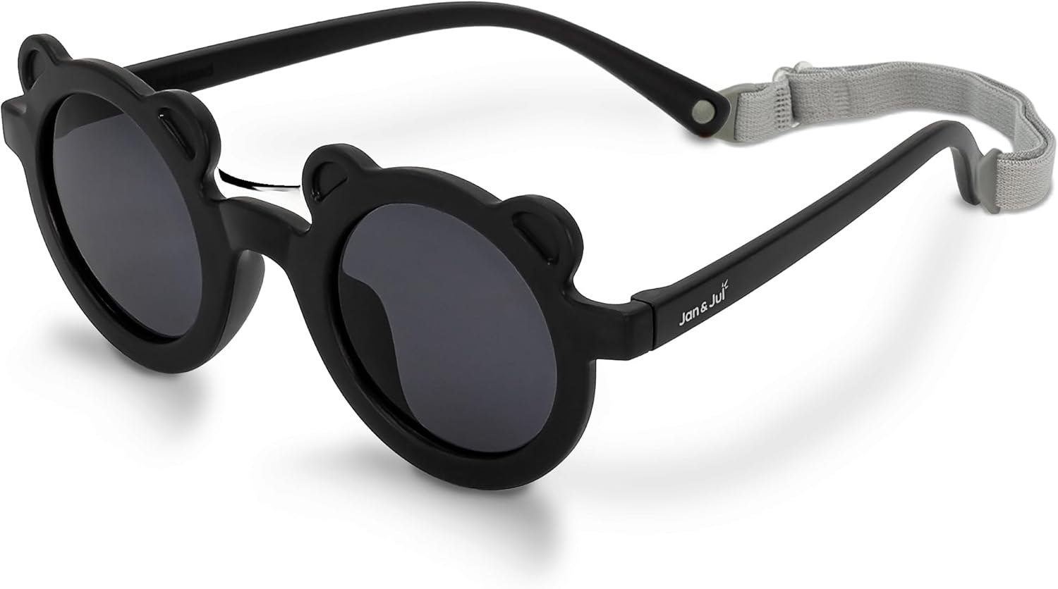 JAN & JUL Cute-Shaped Polarized Sunglasses with Strap, Flexible and Durable Funglasses for Toddlers