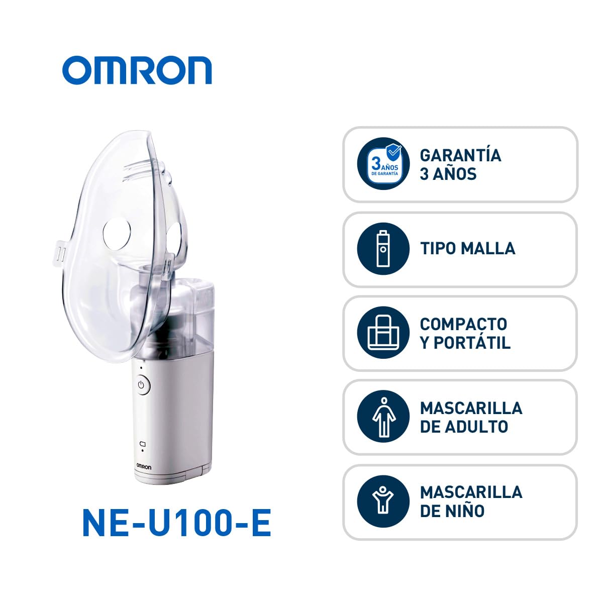 ダイエット・健康 OMRON NE-U100 WHITE Omron Microair NE-U100 Nebulizer