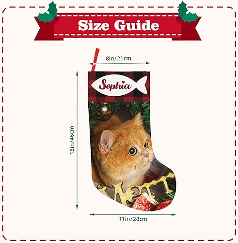 Miniatura 9 de Medias de Navidad personalizadas de 18 pulgadas, medias personalizadas de Navidad con nombre, imagen, adorno de Navidad, decoración de vacaciones,