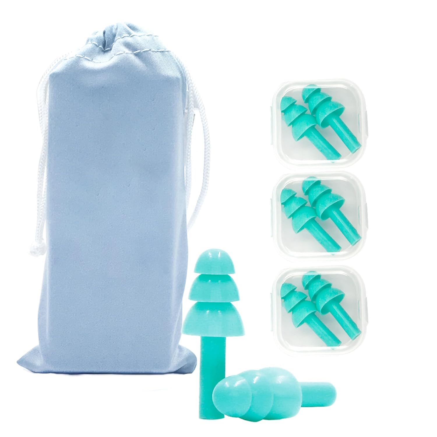 Ear Plugs For Sleeping & Swimming, Shooting, Noise Cancelling Earplugs 3 Pairs-image-13