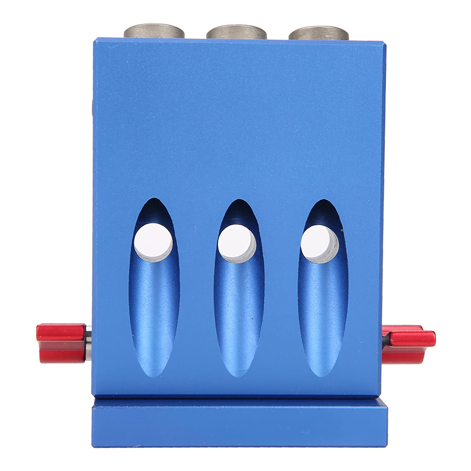 Jiawu Kit de Perforación de Orificios de Bolsillo Juego de Guía de Broca Oblicua para Carpintería Localizador Posicionador, Plantilla de Aleación de Aluminio para Juntas de ángulo de Esquina Al Ras,