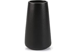 Black Ceramic Flower Vase for Halloween Decor