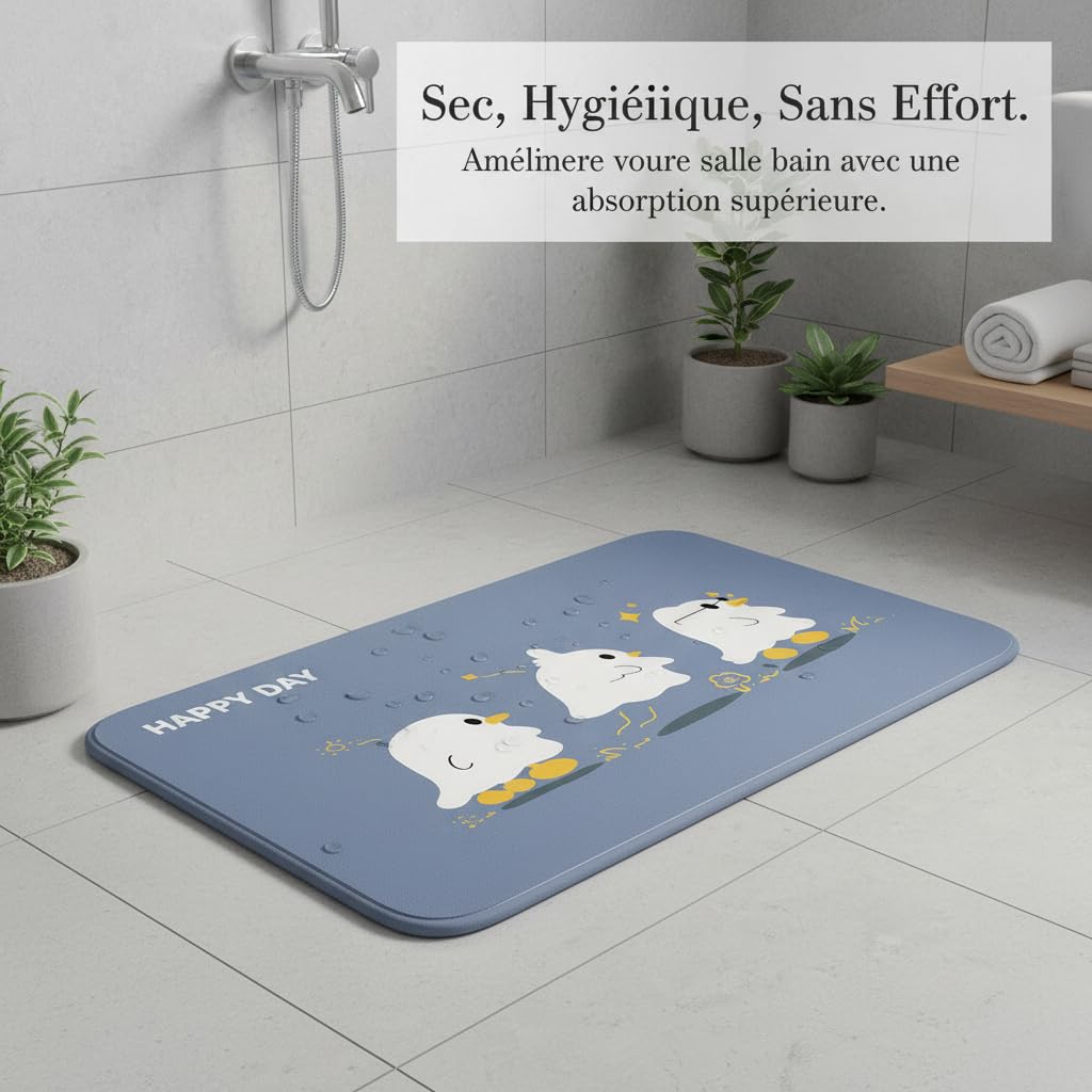 Alfombra Baño Antislizante Diatomeas