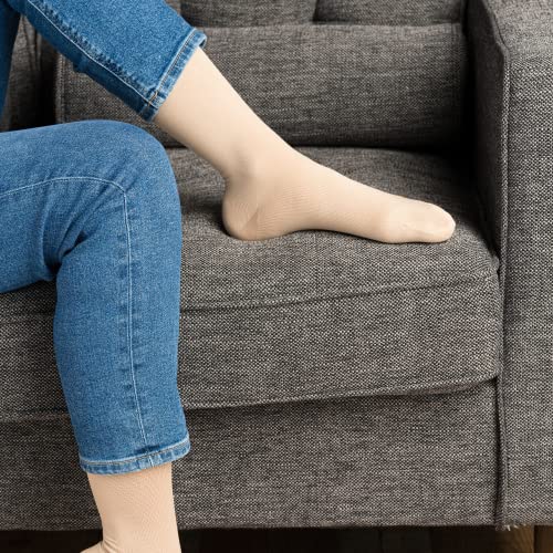 Evonation Women’s Knee High 15-20 Mmhg Graduated Compression Microfiber Opaque Socks – Moderate Pressure Compression Garment #TOP3